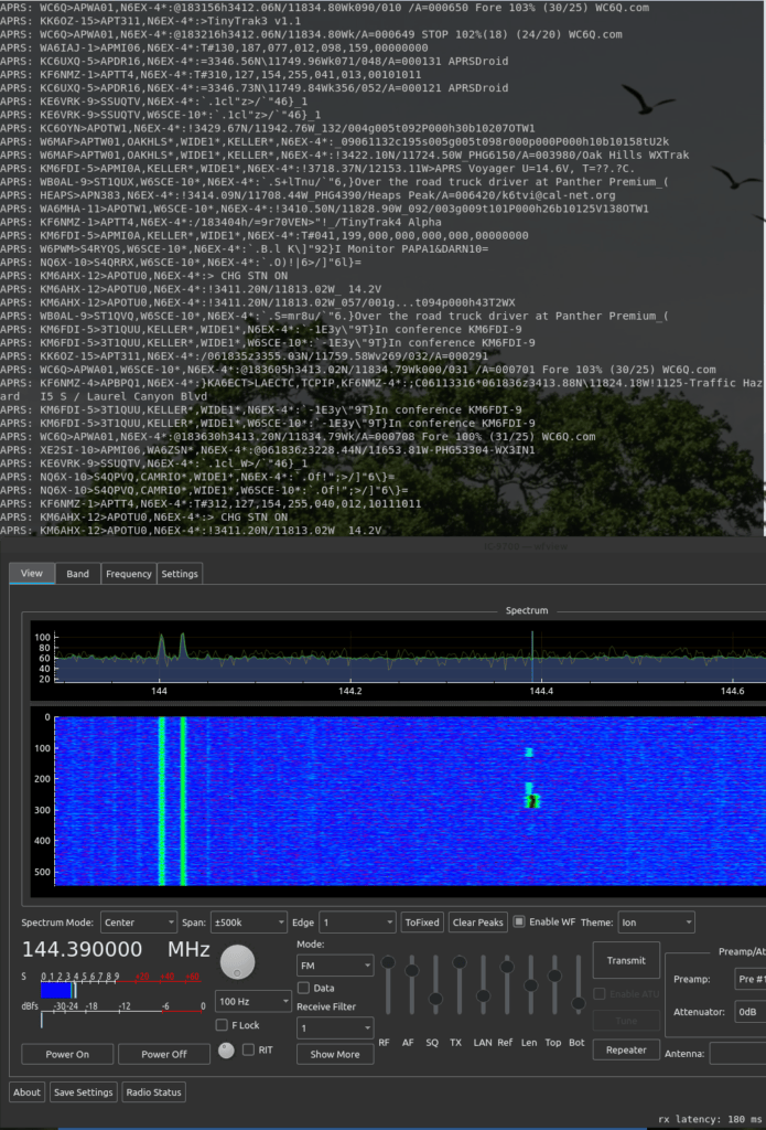 使用 wfview 解码 APRS