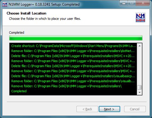 Installer Completed